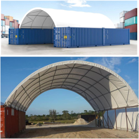 Στέγαστρο για container 6x12x5